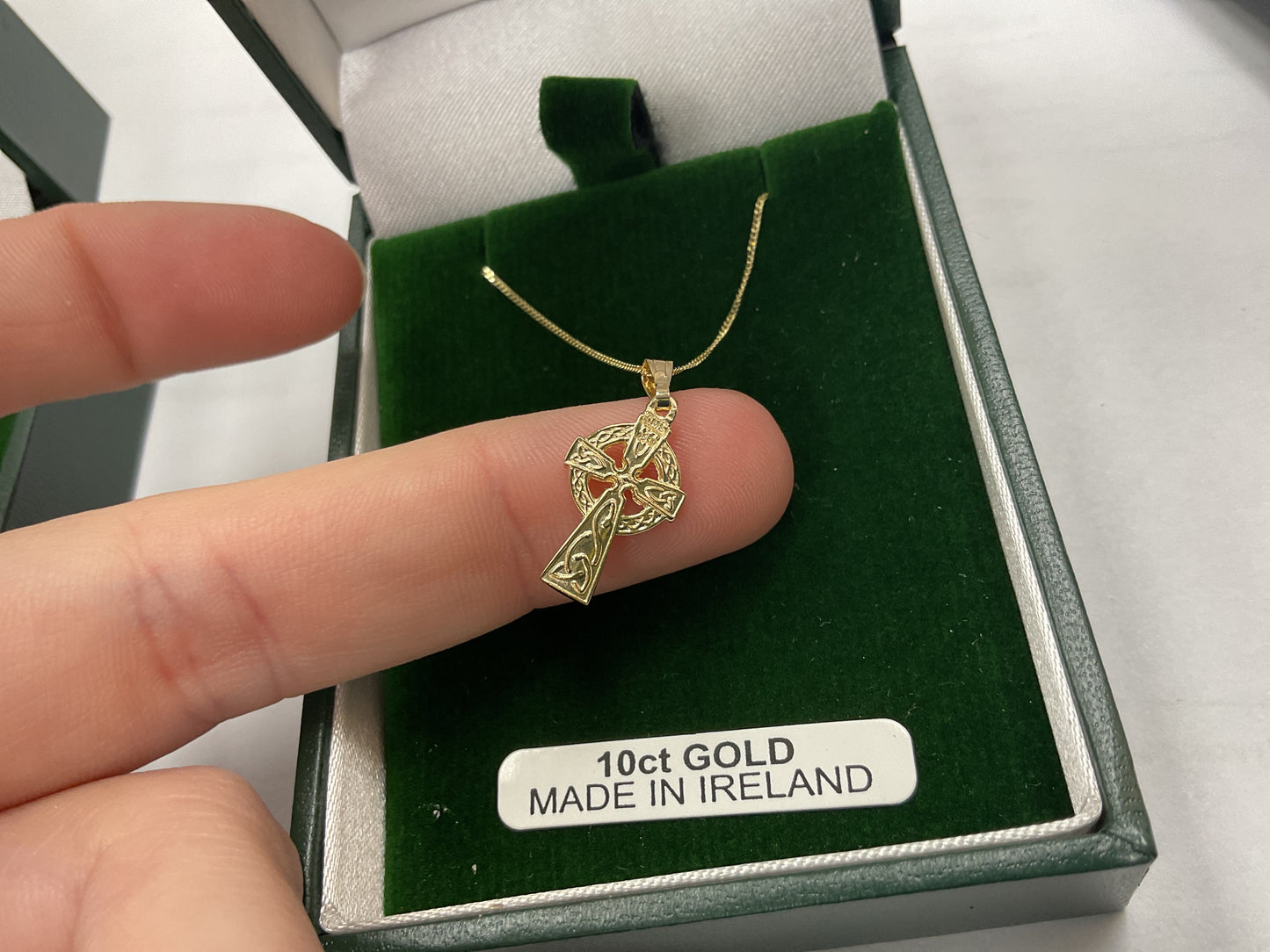 10K BABY CELTIC CROSS DOUBLE SIDED MA56DS