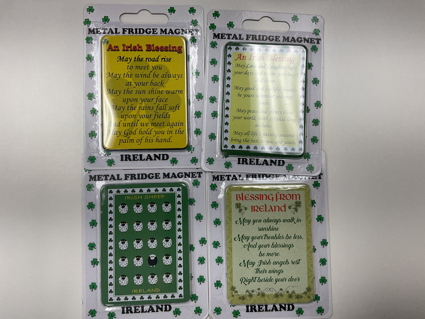 Metal fridge magnets