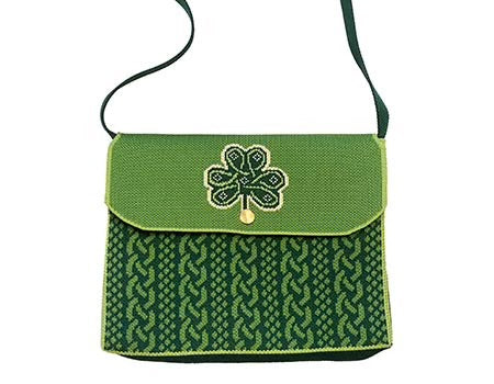 Shamrock Emblem Knit Bag