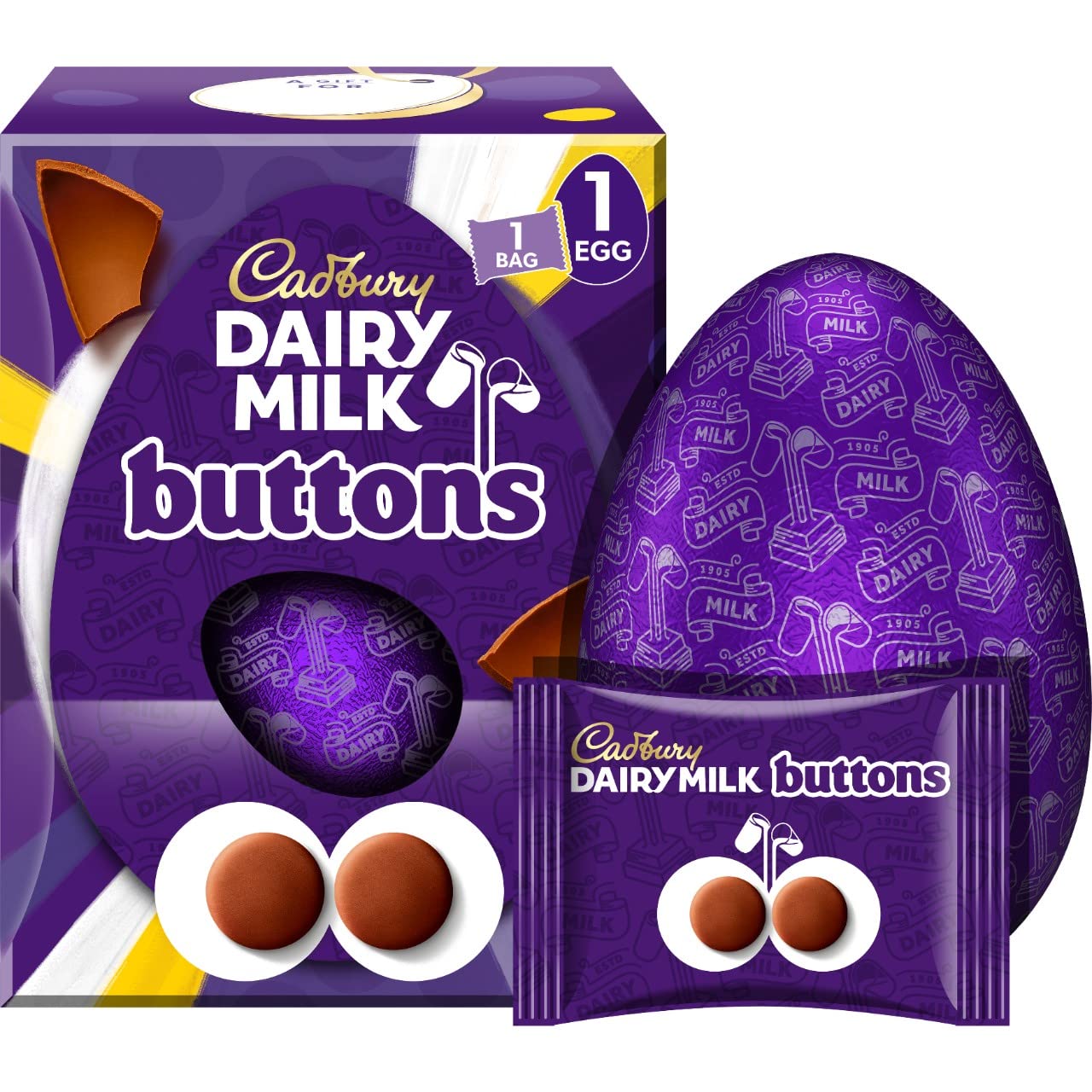 Dairy milk Buttons Easter Egg 195g