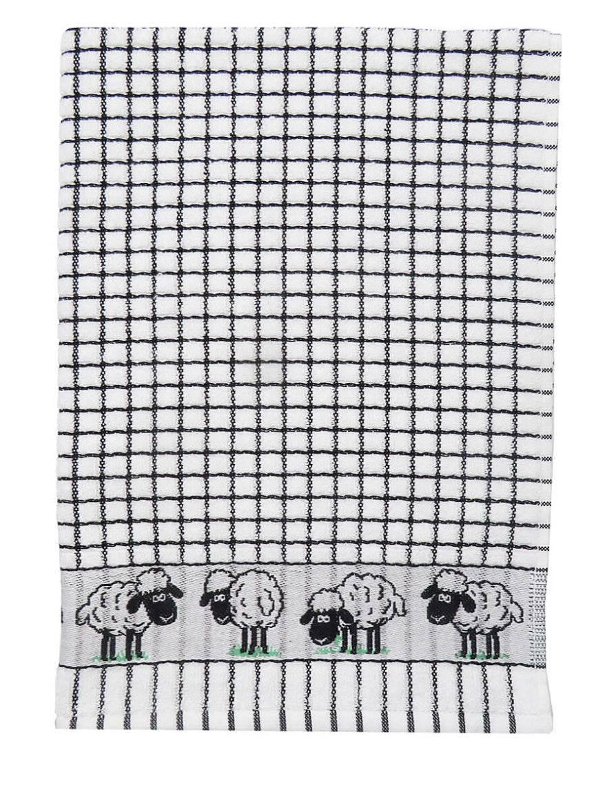 Poli-Dri Jacquard Sheep Tea Towel