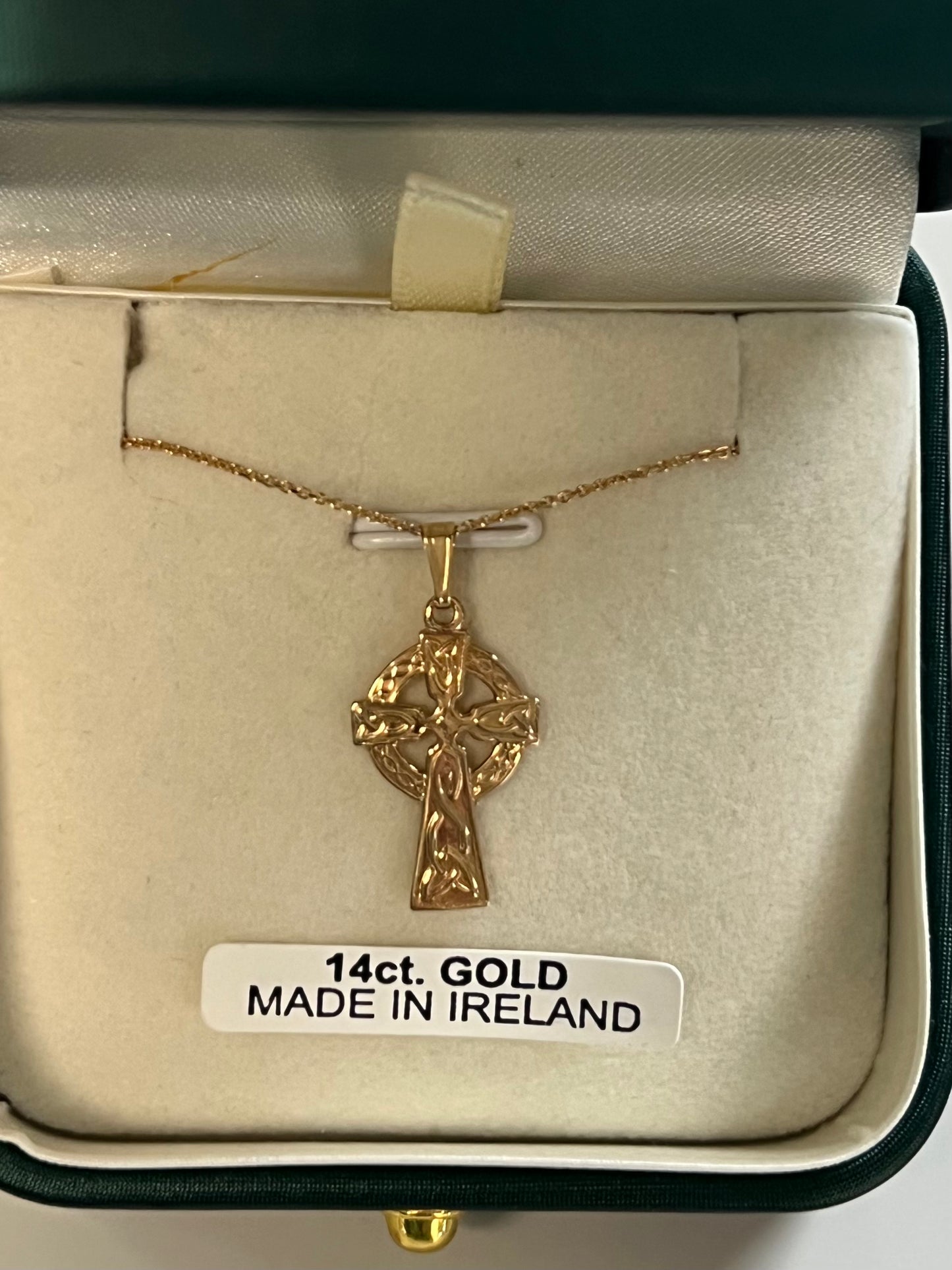 14K Double Sided Medium Celtic Cross G MA24FDS