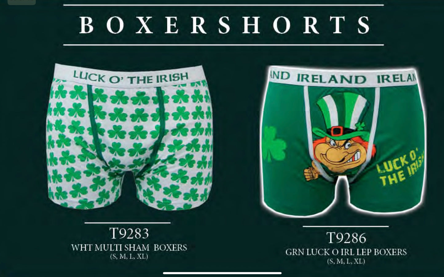 Good luck Boxers T9286 T9283