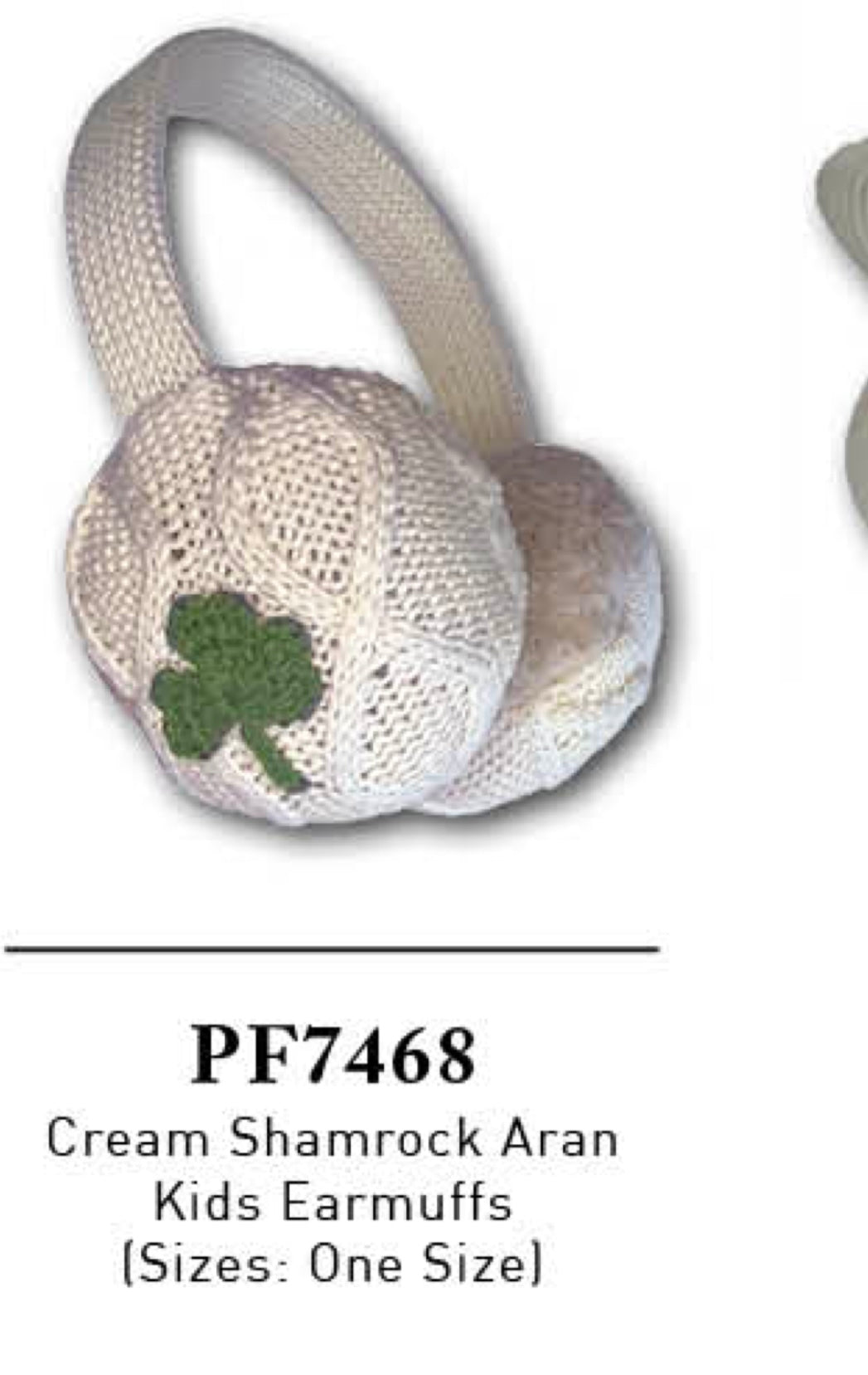 Aran Shamrock Ear Muffs PF7468