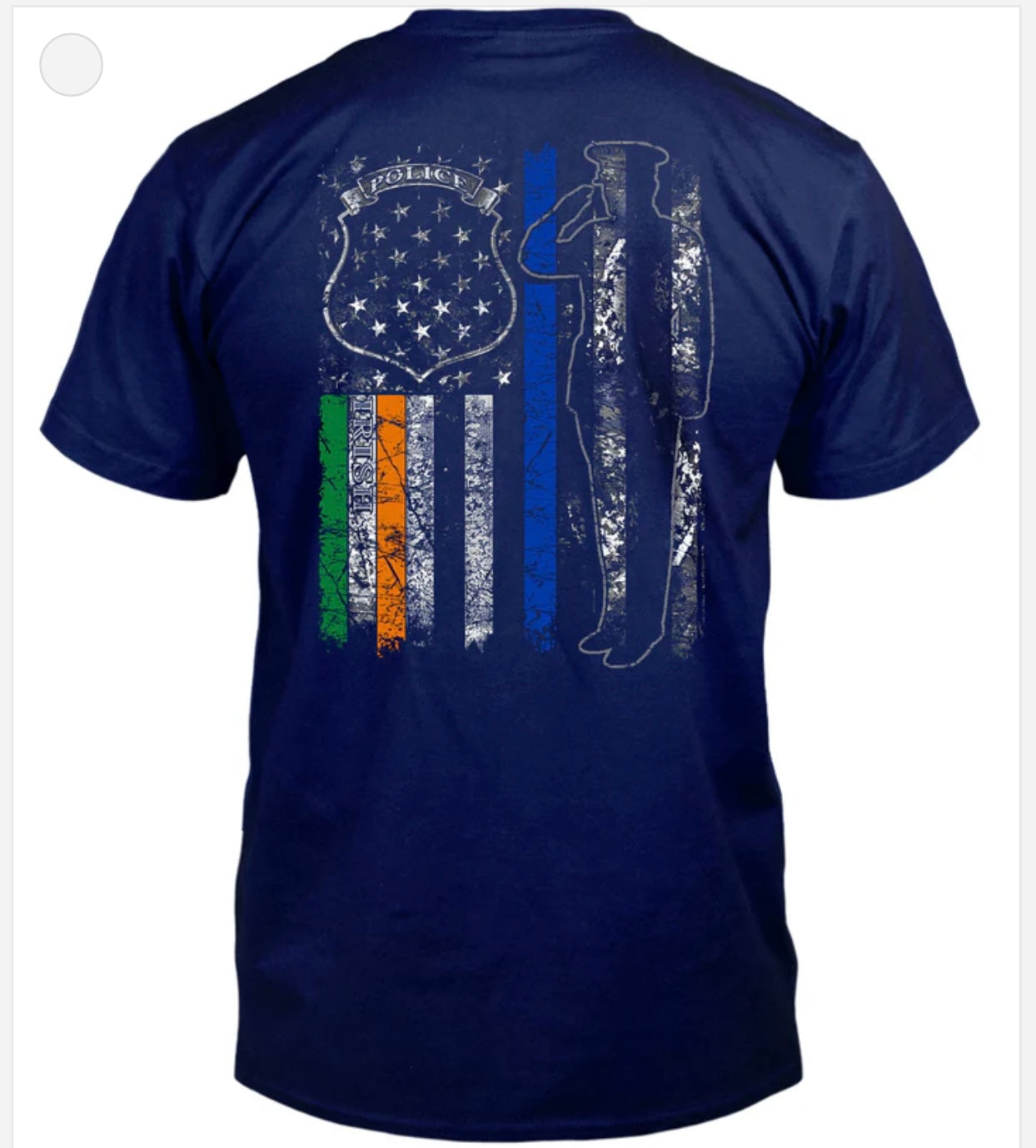 Irish American police shirt navy blue