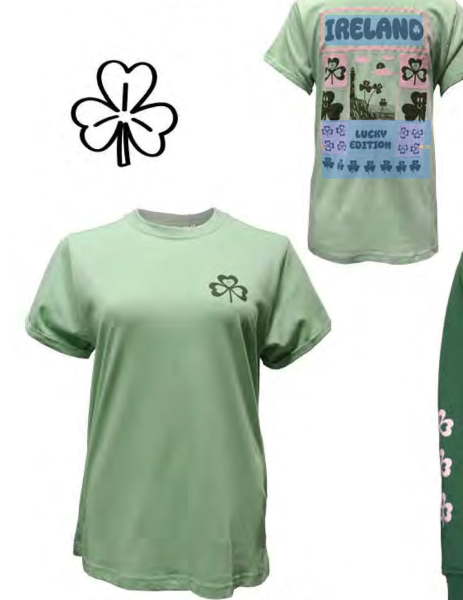 Ladies Shamrock Tshirt T4237