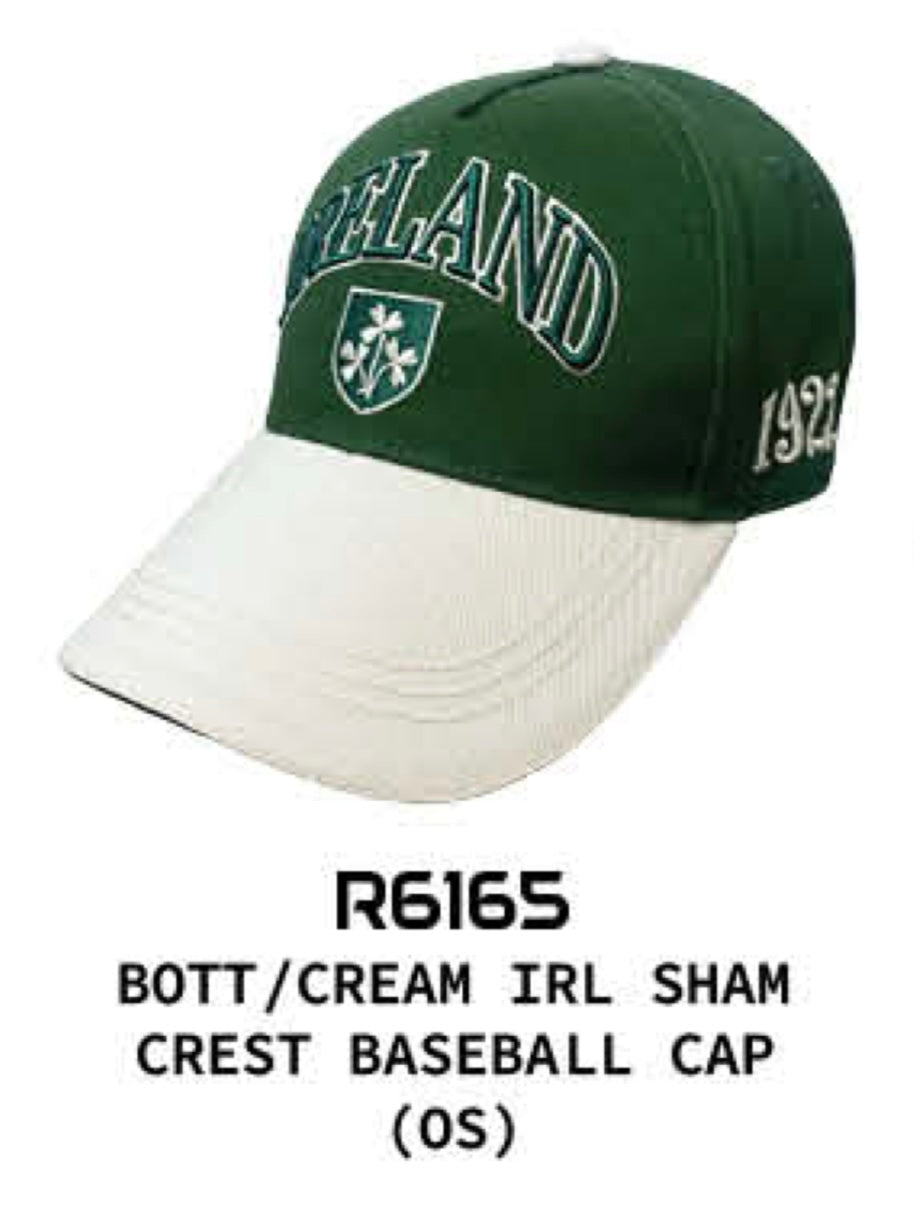 Ireland Green and cream baseball cap R6165