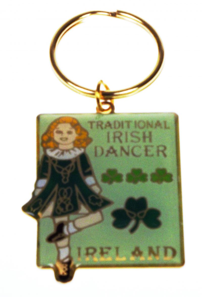 IRISH DANCER LOOSE BRASS KEYRING