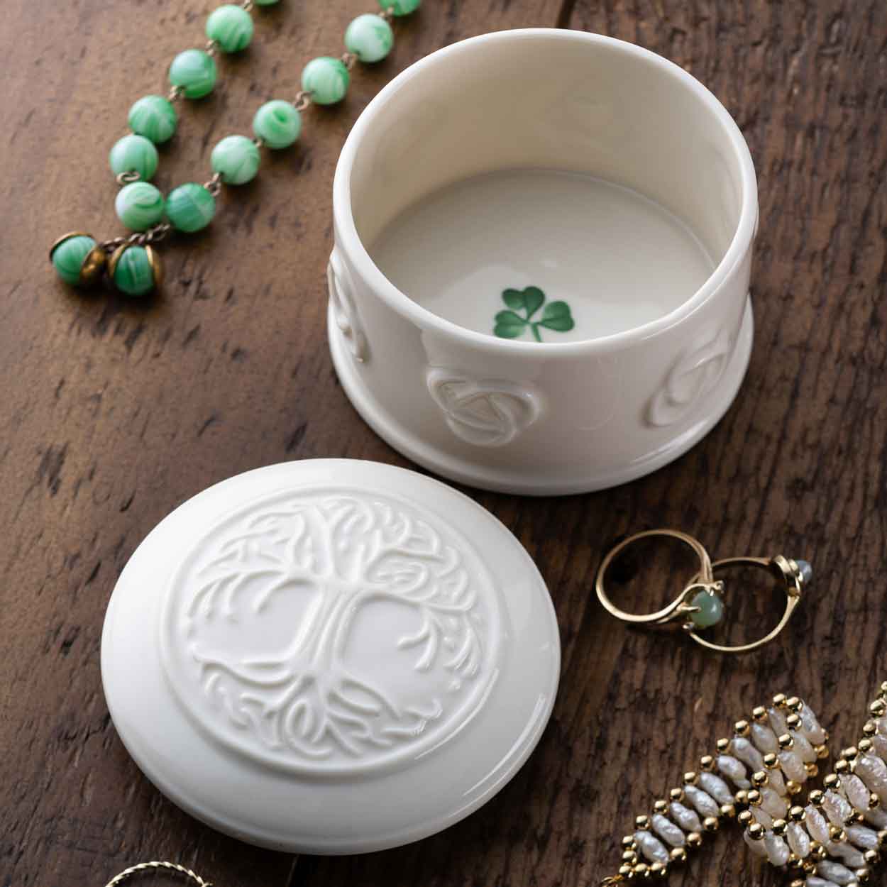 Tree of life Trinket box Belleek