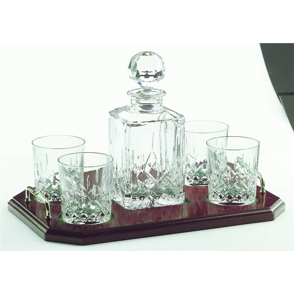 Galway Crystal Longford Decanter & Tray