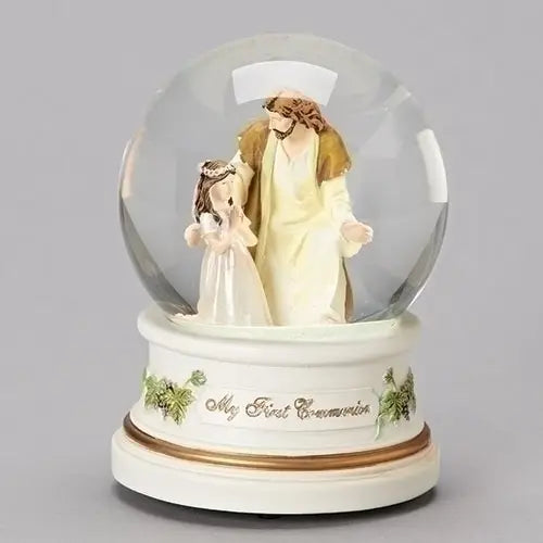 Communion Girl with Jesus Musical Dome