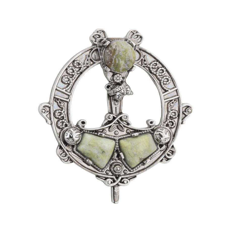 CELTIC TARA BROOCH CONNEMARA MARBLE
SKU: S1978