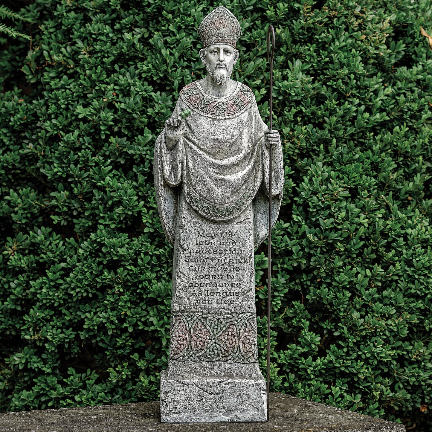 26.5” St. Patrick Garden Statue