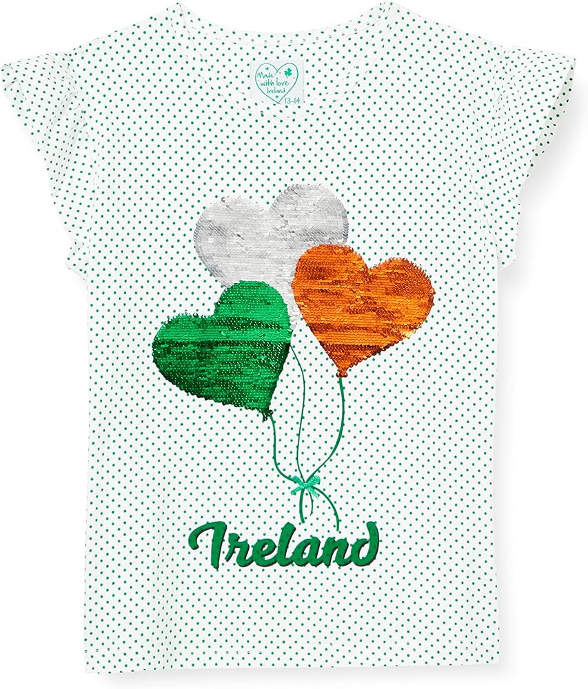 Ireland sequin balloon T-shirt T7527