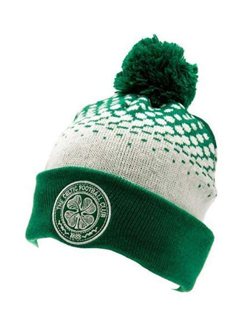 Celtic football club beanie with Pom