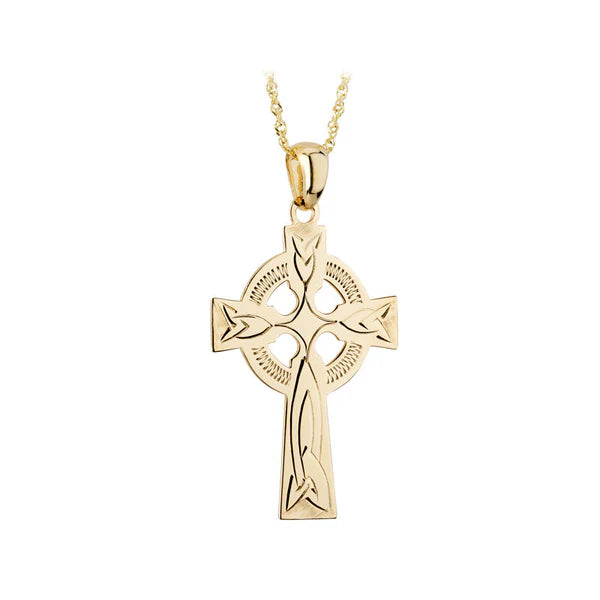 14K Gold Celtic Cross S4626