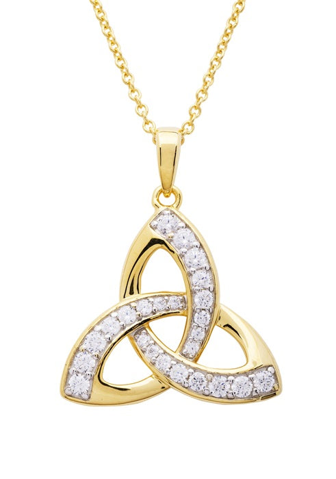14KT Gold Vermeil Cz Trinity Necklace
GV28