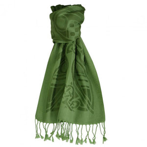 Patrick Francis Dynasty Green and Forest Green wool scarf PF4040 PF4010