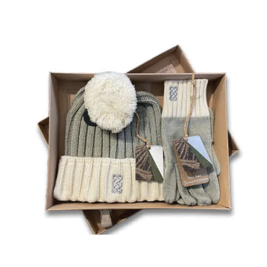 Patrick Francis Hat and Gloves Boxed Set PF7451 Taupe/Cream