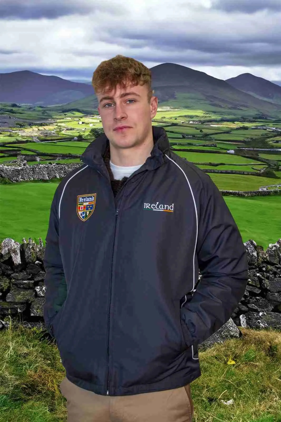 NEW Padraig fleece lined rain jacket Kathleen s of Donegal