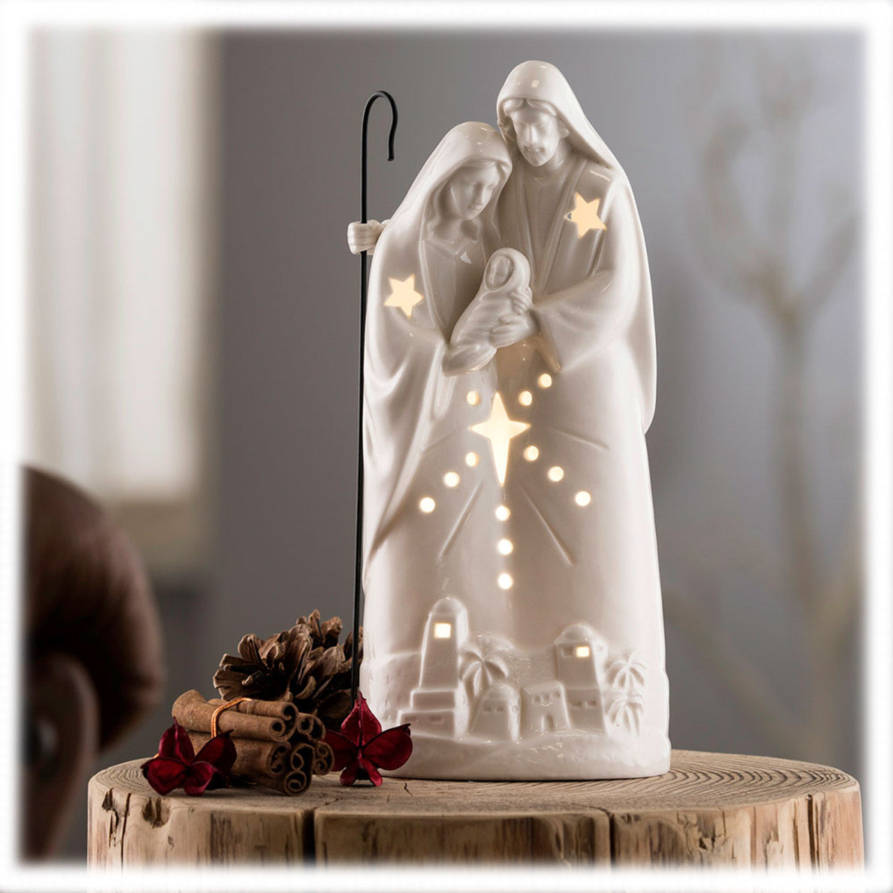 Belleek Living Light Nativity 7886