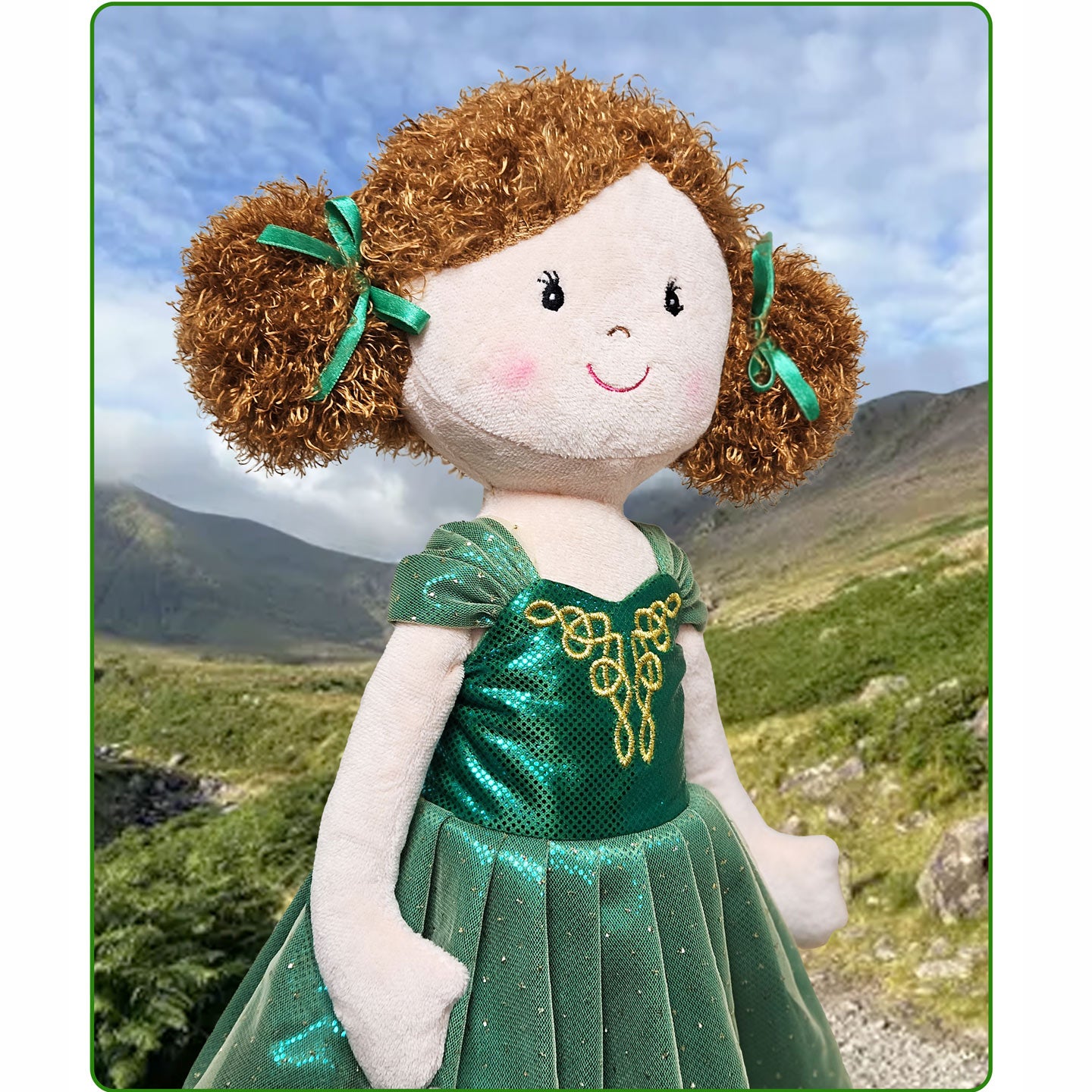 Large Irish Dancing Girl Rag Doll