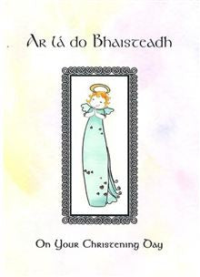 On your christening day card