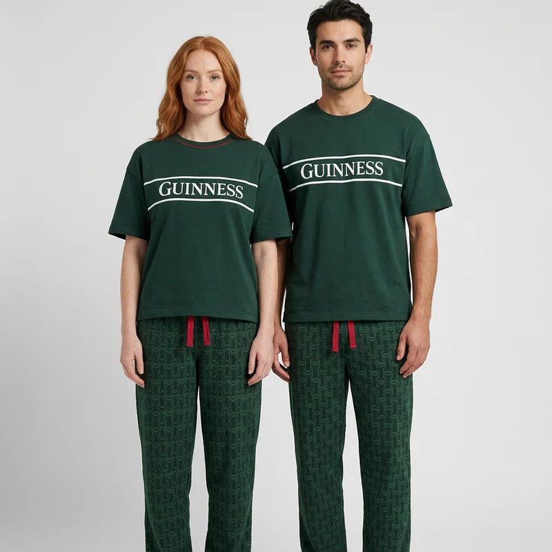 GUINNESS UNISEX 2-PIECE PAJAMA SET - GREEN GX8001