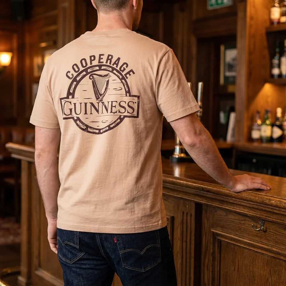 GUINNESS COOPERAGE IVORY HEAVYWEIGHT TEE gcc02