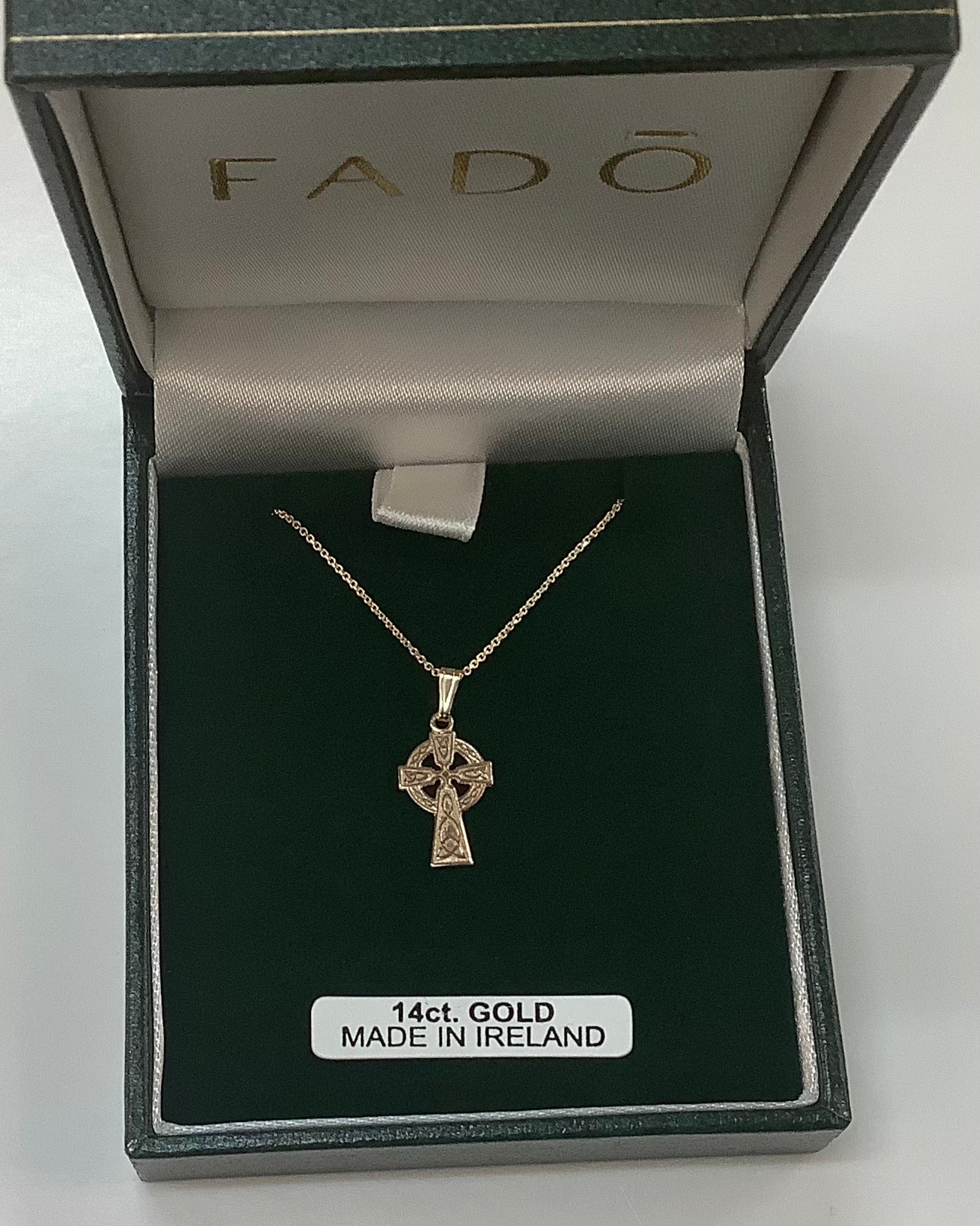14K Baby Celtic Cross by Fado C100