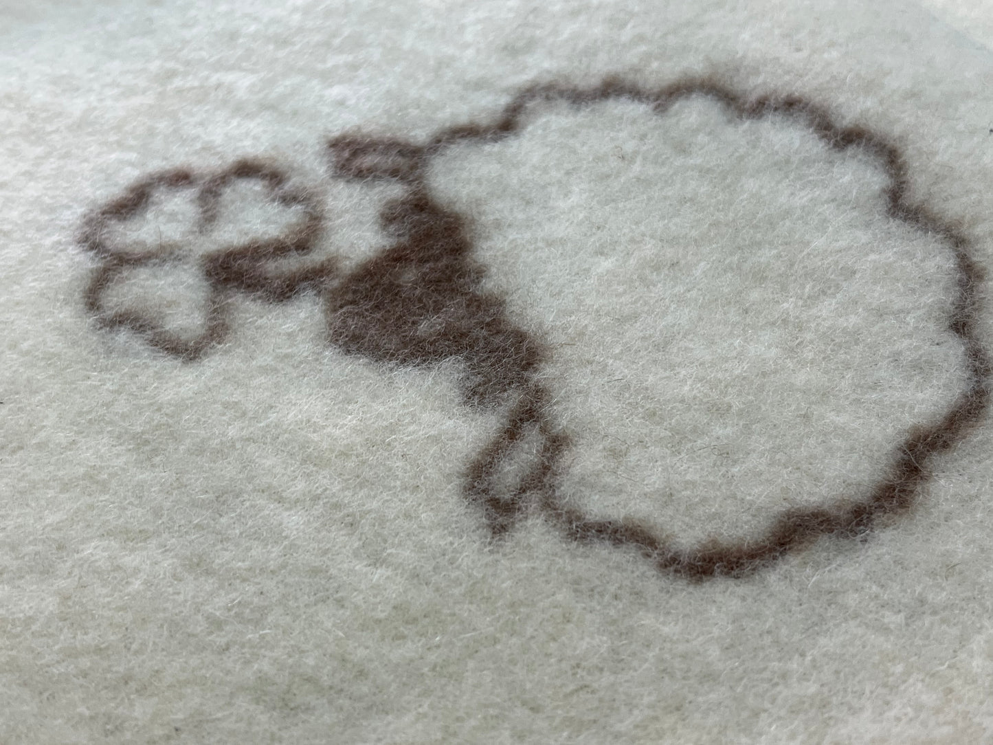 100% Wool Baby Blanket Jumping Sheep 3403