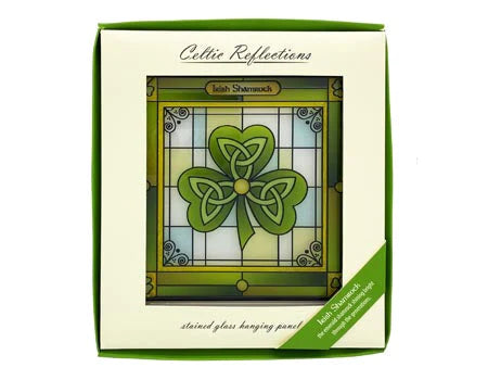 Irish Shamrock stained glass