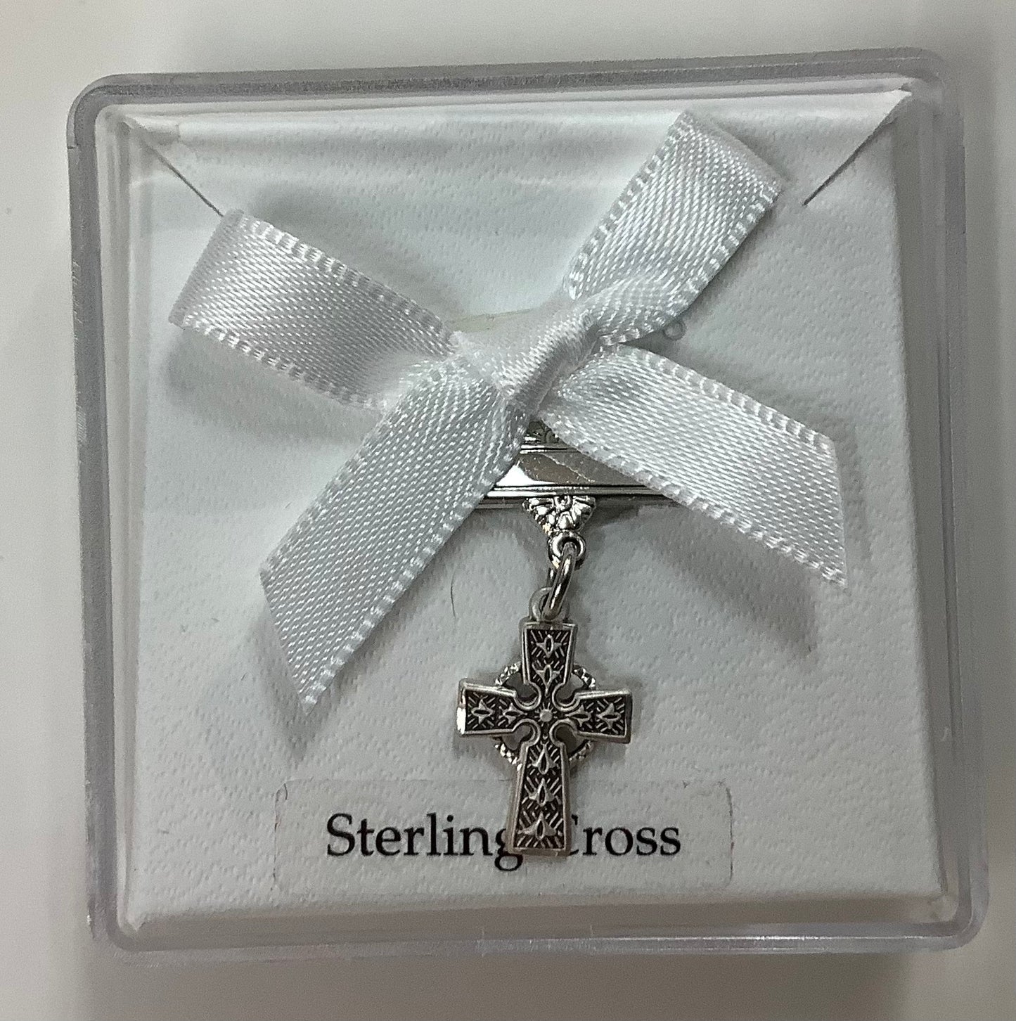 Sterling Silver Celtic Cross Baby Pin 434L