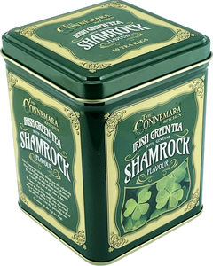TIN OF 50 TEA BAGS OF SHAMROCK TEA (GREEN TEA)