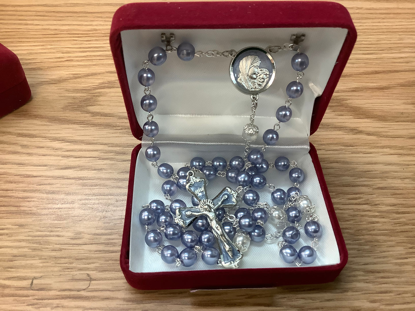7mm Lavender Pearl Rosary R229RF