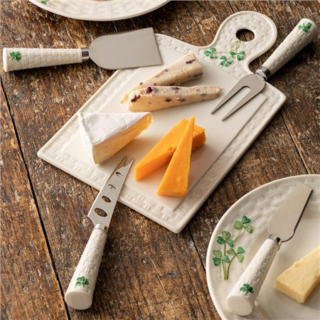Belleek Classic Shamrock Cheese Knife Set of 4 0179