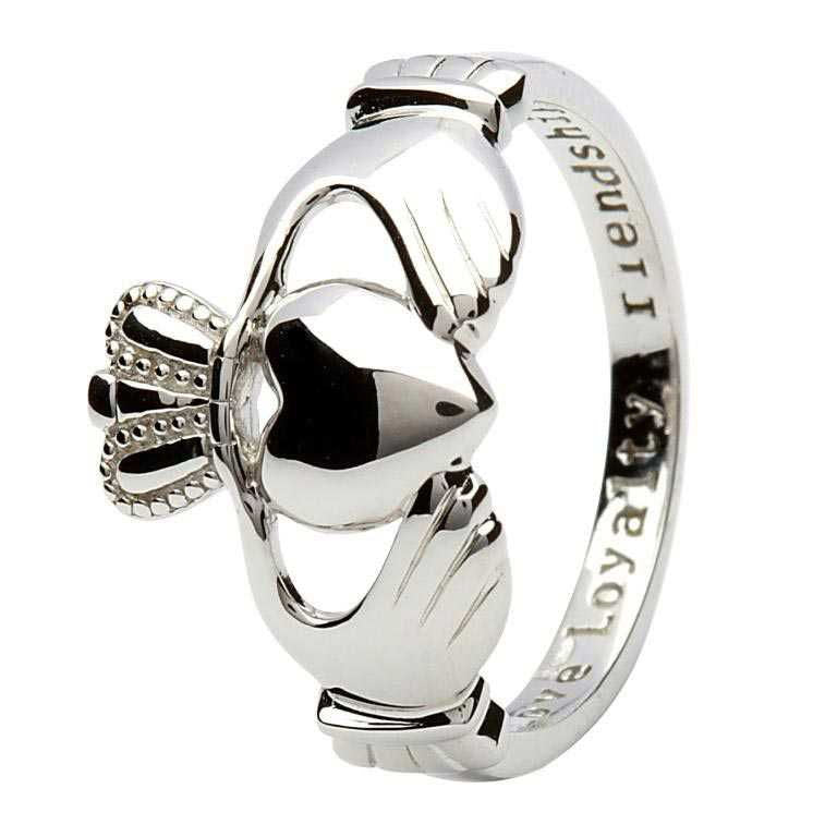 Claddagh, Love, Loyalty, Friendship Lightweight Silver Ring #Item Code: SL1