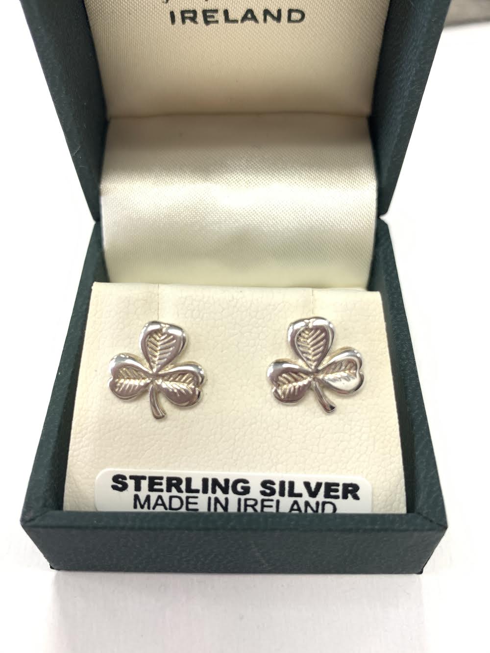 Silver Shamrock Earrings