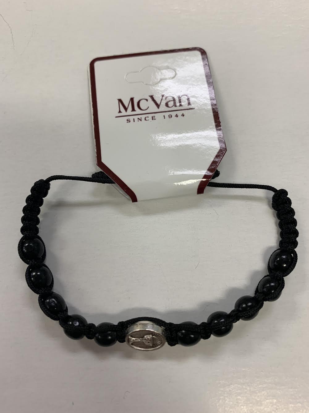 Black Beaded First Communion Bracelet with Chalice