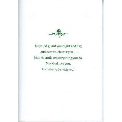 An Irish blessing for baby’s christening card