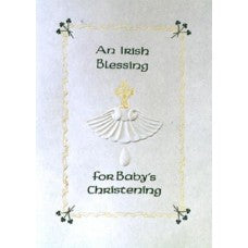 An Irish blessing for baby’s christening card