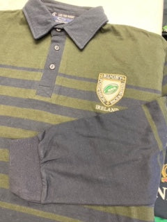 Long Sleeve Striped Shirt with Rugby Logo