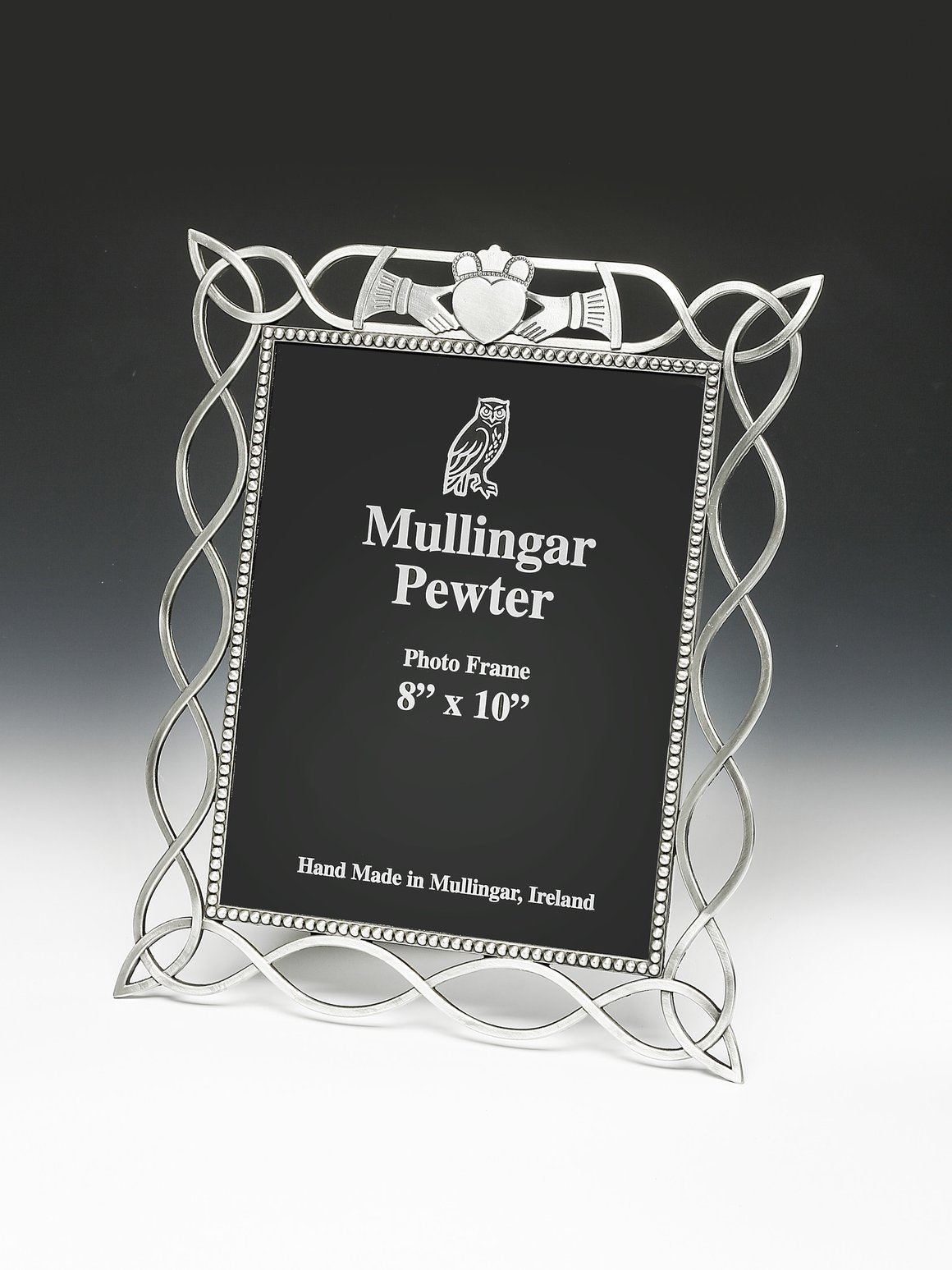 Pewter Picture Frame Celtic Design with Claddagh