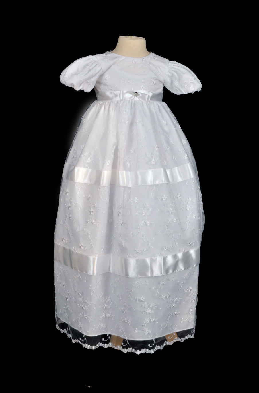 Lace Baptism Dress i374C Lace Baptism Dress i374C