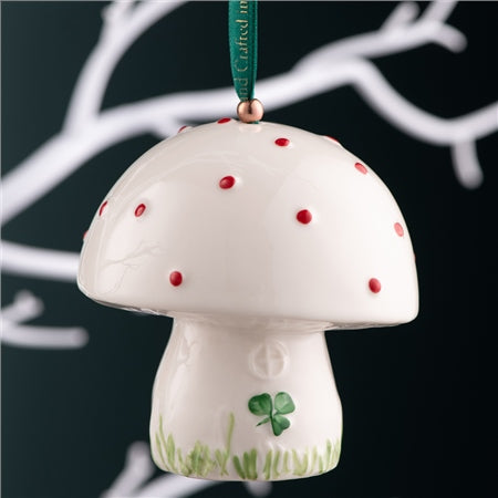 BELLEEK CLASSIC TOADSTOOL HANGING ORNAMENT 4659