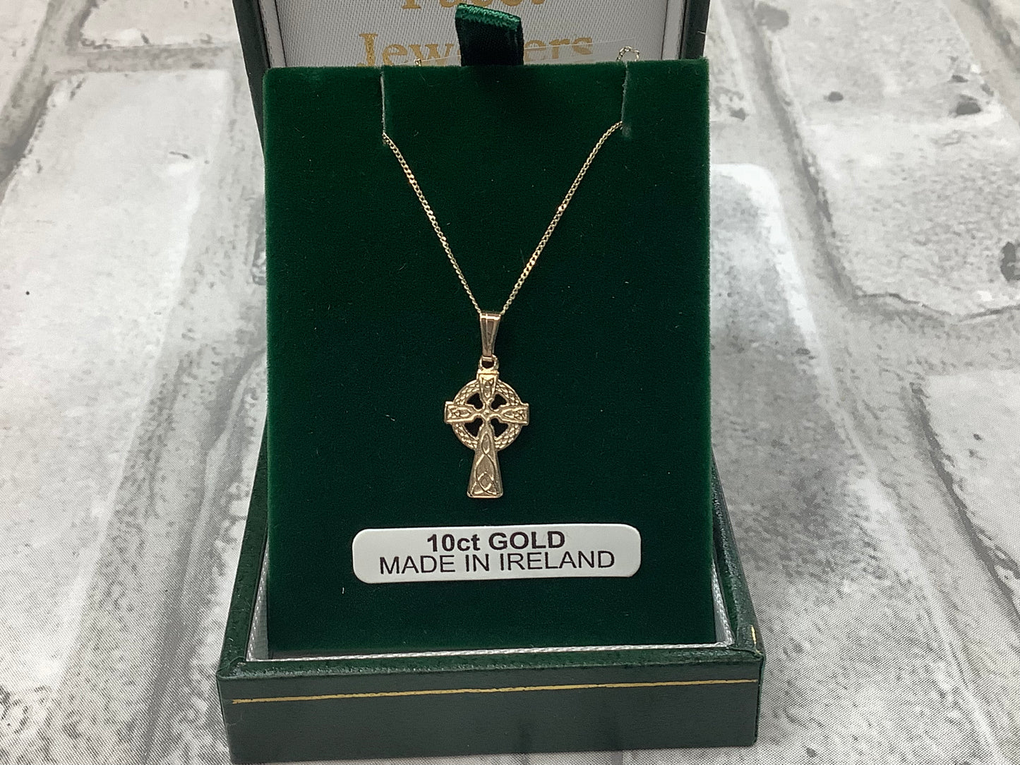 10k Celtic Baby Cross by Facet Jewelry MA56 (Single sided)