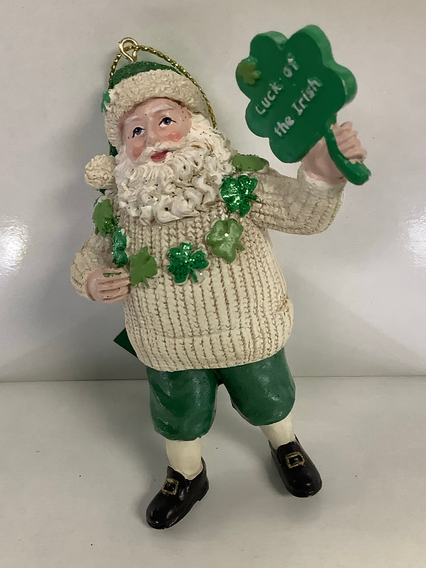 Irish Santa Ornament