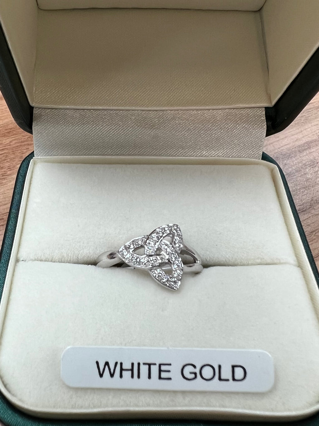 14K White Gold Trinity with Diamond 2658W