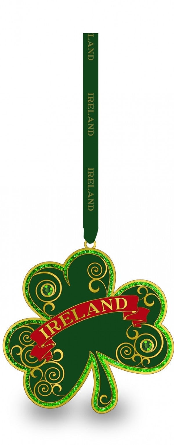 Metal shamrock ornament