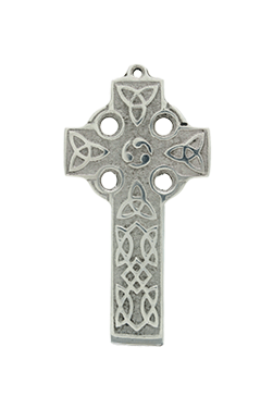 White metal Celtic cross flat - small SWM72s